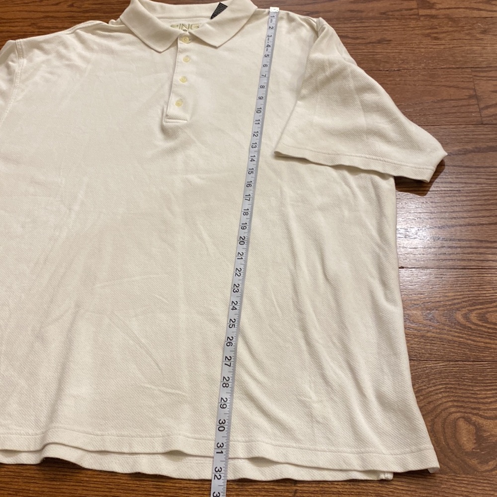 PING Big & Tall 4 button white s/s cotton men’s polo shirt vintage 2X 🌞 - Picture 13 of 13